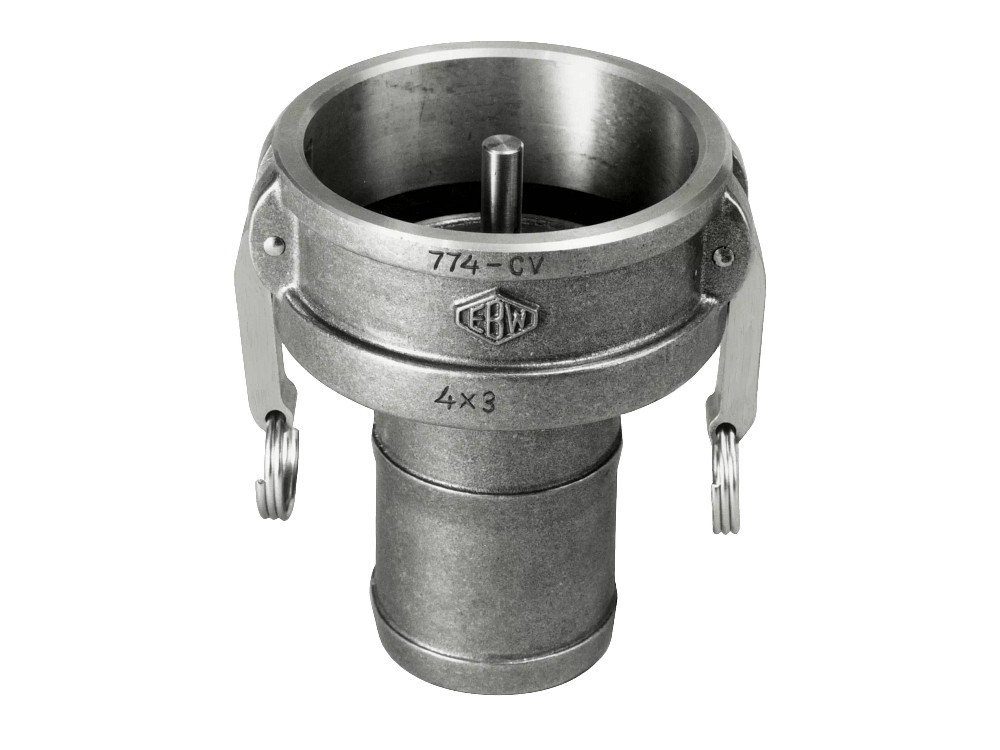 Adaptador con orejas para manguera con vastago 4" x 3" RV