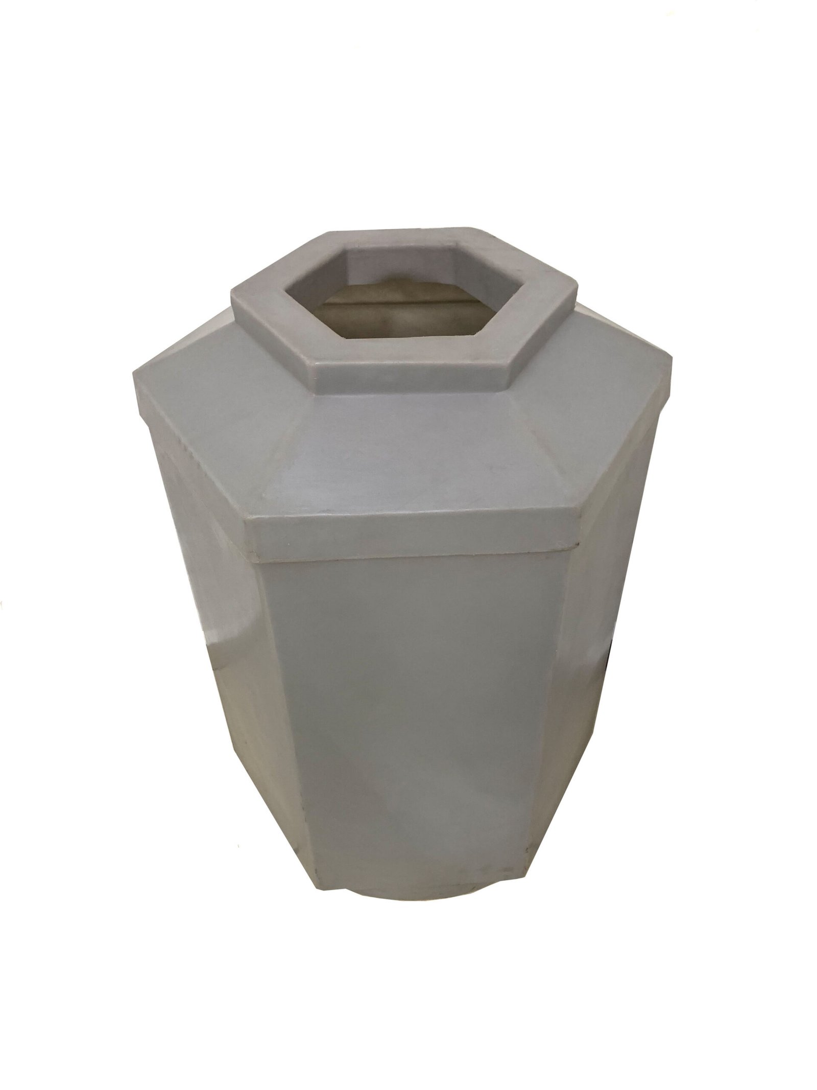 Bote de basura negro para bote hexagonal gris PEMEX