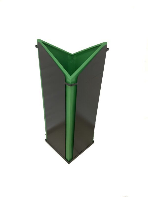 Bote de basura negro con verde completo nueva imagen