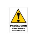 Calcomania area fuera de servicio (biombo) (Nuevo diseño)