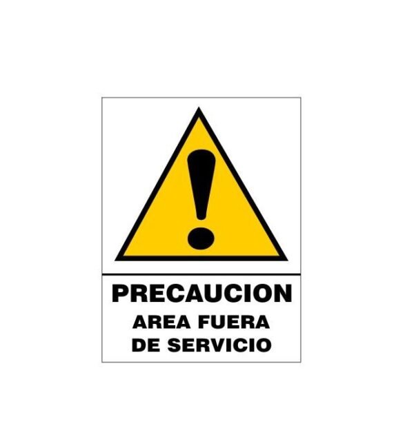 Calcomania area fuera de servicio (biombo) (Nuevo diseño)