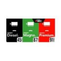 Calcomania pemex (Diesel,Magna,Premium) 20.5 x 42.5 Nvo Dise