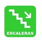 Señalamiento vitrocel escaleras