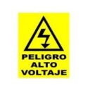 Señalamiento vitrocel alto voltaje