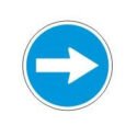 Calcomania flecha de circulacion (Nuevo diseño)