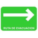 Señalamiento vitrocel ruta de evacuacion