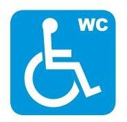 Señalamiento vitrocel Sanitario WC Minusvalidos