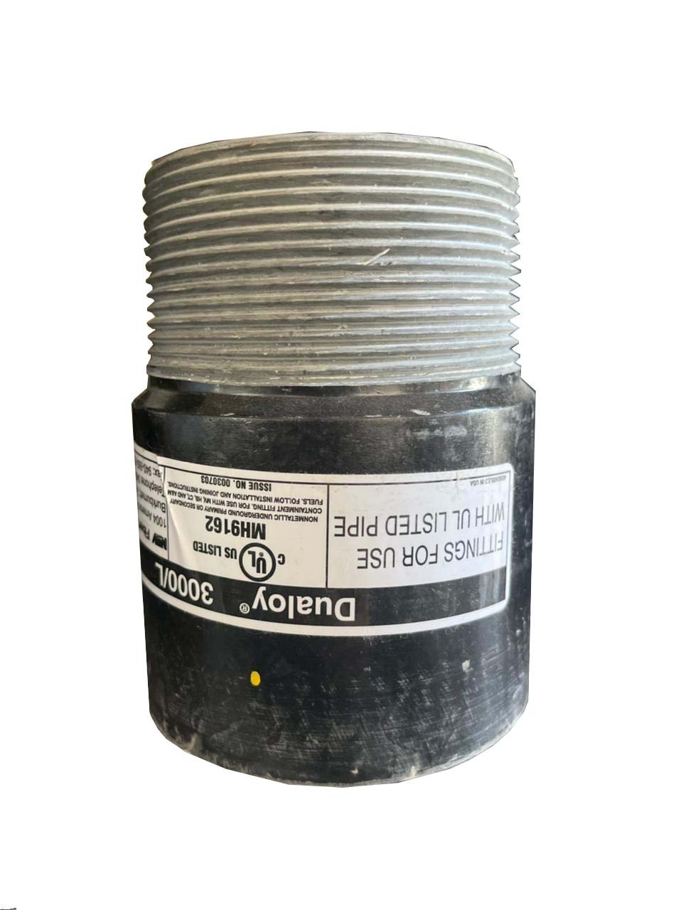 Adaptador macho de fibra de vidrio de 3"
