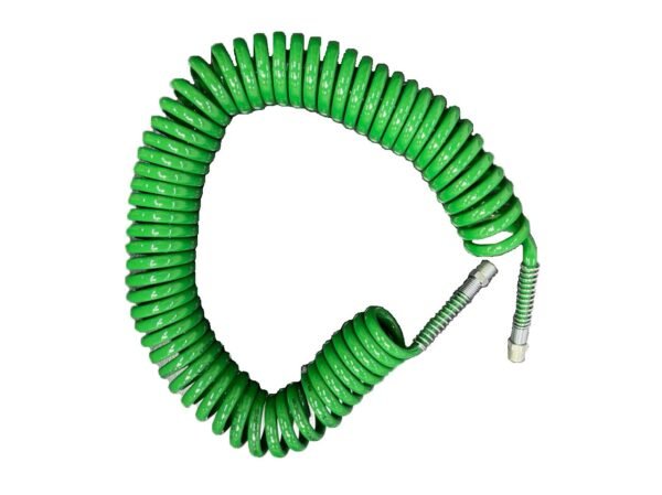 Manguera helicoidal verde o azul de 1/4"