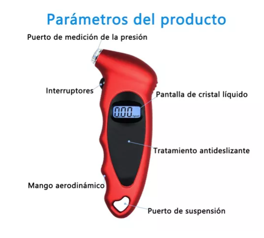 Calibrador Electrónico de llantas 150PSI