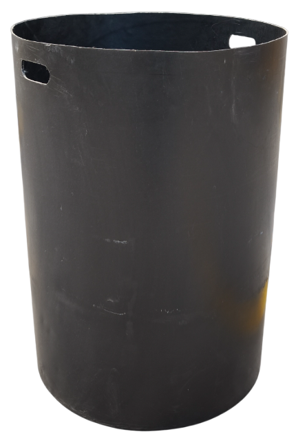 Bote de basura negro para bote hexagonal gris PEMEX