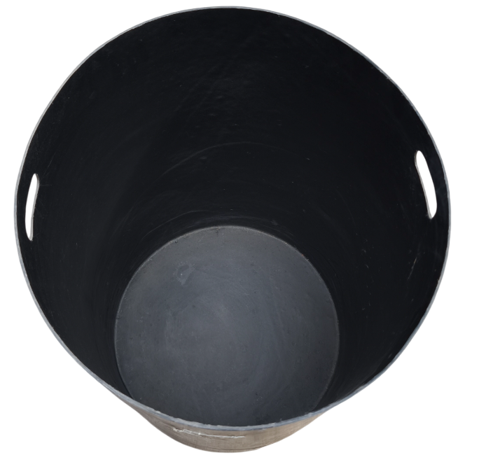Bote de basura negro para bote hexagonal gris PEMEX