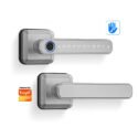 Chapa Inteligente T3402 TUYA PLATA Derecha