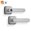 Chapa Inteligente T3402 TUYA PLATA Izquierda