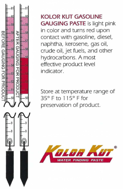 Pasta detectora de combustibles 2.25 Oz KOLOR KUT
