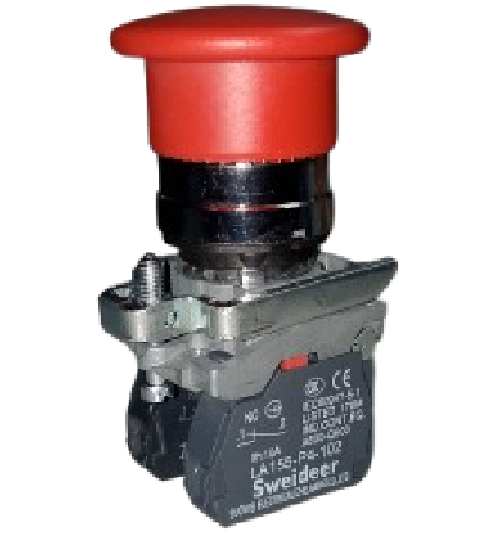 Cabeza pulsador Hongo (Sin Retencion) Paro de emergencia XB4